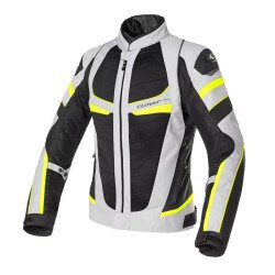 Clover RainJet-2 WP Korumalı Motosiklet Montu Gri / Sarı - Clover