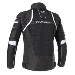 Clover RainJet-2 WP Korumalı Motosiklet Montu Siyah / Beyaz - Clover (1)