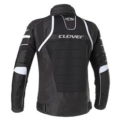 Clover RainJet -2 WP Korumalı Motosiklet Montu Siyah / Beyaz - 2