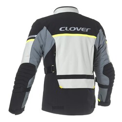 Clover Savana-4 WP Korumalı Motosiklet Montu Gri / Siyah / Sarı - 2