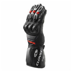 Clover ST-03 Korumalı Deri Motosiklet Eldiveni Siyah / Gri - Clover (1)