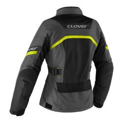 Clover Ventouring-4 WP Korumalı Kadın Motosiklet Montu Gri / Siyah / Kırmızı - Clover (1)