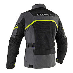 Clover Ventouring-4 WP Korumalı Motosiklet Montu Gri / Siyah / Kırmızı - Clover (1)