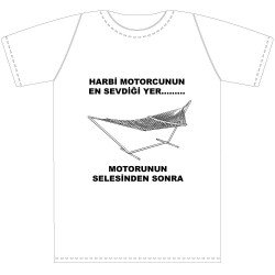 GARAJJ Harbi Motorcu Tişörtü Hamak Beyaz - Harbi Motorcu