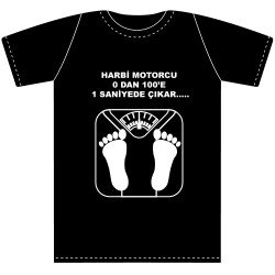 GARAJJ Harbi Motorcu Tişörtü Sıfır Siyah - Harbi Motorcu