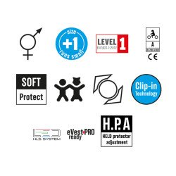 Held 4-Touring II Korumalı Motosiklet Montu Siyah / Sarı - 3