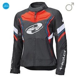 Held Baxley Kadın Korumalı Motosiklet Montu Siyah / Kırmızı / Mavi - 1