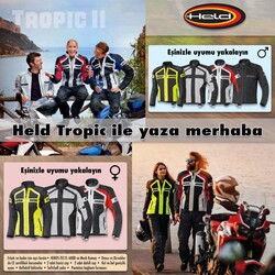 Held Tropic Kadın Yazlık Korumalı Motosiklet Montu Sarı - 3