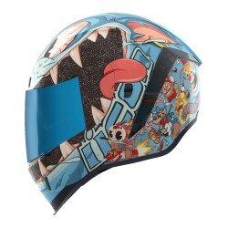 GARAJJ Icon Airform 9 Lives MIPS Kapalı Motosiklet Kaskı Siyah / Mavi / Pembe - ICON (1)