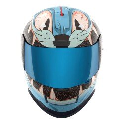 GARAJJ Icon Airform 9 Lives MIPS Kapalı Motosiklet Kaskı Siyah / Mavi / Pembe - 3