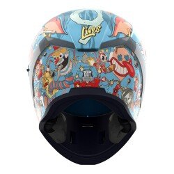 GARAJJ Icon Airform 9 Lives MIPS Kapalı Motosiklet Kaskı Siyah / Mavi / Pembe - 4