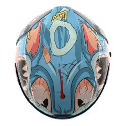 GARAJJ Icon Airform 9 Lives MIPS Kapalı Motosiklet Kaskı Siyah / Mavi / Pembe - 6