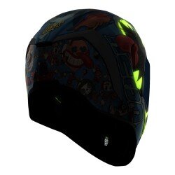 GARAJJ Icon Airform 9 Lives MIPS Kapalı Motosiklet Kaskı Siyah / Mavi / Pembe - 11