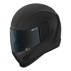 Icon Airform Dark Kapalı Motosiklet Kaskı Mat Siyah - 1