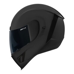 Icon Airform Dark Kapalı Motosiklet Kaskı Mat Siyah - 2