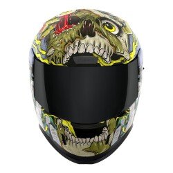 Icon Airform Dead Serious MIPS Kapalı Motosiklet Kaskı Siyah / Gri / Yeşil - 3