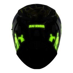 Icon Airform Dead Serious MIPS Kapalı Motosiklet Kaskı Siyah / Gri / Yeşil - 10