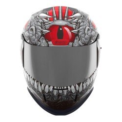 GARAJJ Icon Airform Krayola Kreep MIPS Kapalı Motosiklet Kaskı Siyah / Gri / Kırmızı - 3