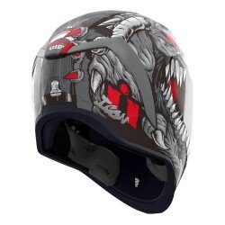 GARAJJ Icon Airform Krayola Kreep MIPS Kapalı Motosiklet Kaskı Siyah / Gri / Kırmızı - 5