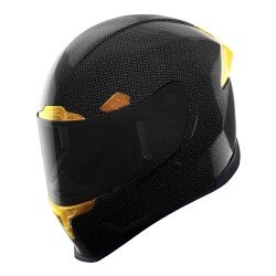 GARAJJ Icon Airframe Pro Carbon 4Tress Kapalı Motosiklet Kaskı Siyah / Altın - ICON