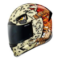 GARAJJ Icon Airframe Pro Topshelf Kapalı Motosiklet Kaskı Siyah / Beyaz / Kahverengi / Turuncu - ICON