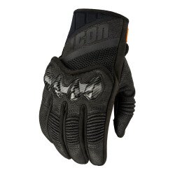 GARAJJ Icon Contra 3 Korumalı Motosiklet Eldiveni Siyah - ICON