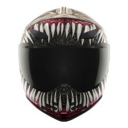 Icon Domain Grand Maw Kapalı Motosiklet Kaskı Gri / Siyah - 3