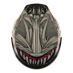 Icon Domain Grand Maw Kapalı Motosiklet Kaskı Gri / Siyah - 6