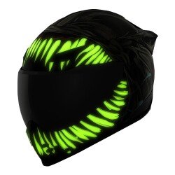 Icon Domain Grand Maw Kapalı Motosiklet Kaskı Gri / Siyah - 7