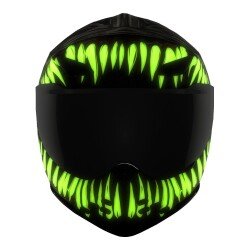 Icon Domain Grand Maw Kapalı Motosiklet Kaskı Gri / Siyah - 9