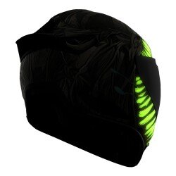 Icon Domain Grand Maw Kapalı Motosiklet Kaskı Gri / Siyah - 11