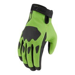 GARAJJ Icon Hooligan CE Korumalı Motosiklet Eldiveni Siyah / Yeşil - ICON