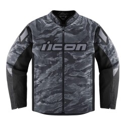 Icon Hooligan CE Tigersblood Korumalı Motosiklet Montu Siyah / Gri - 1