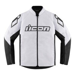 GARAJJ Icon Hooligan Korumalı Motosiklet Montu Siyah / Beyaz - ICON