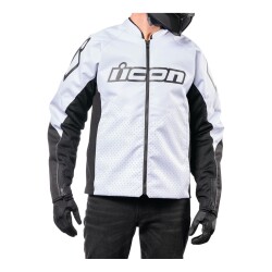 GARAJJ Icon Hooligan Korumalı Motosiklet Montu Siyah / Beyaz - 3