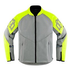 Icon Mesh AF Korumalı Motosiklet Montu Gri / Sarı - ICON