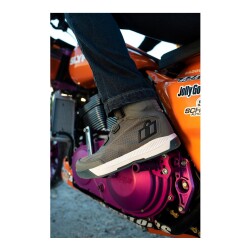 Icon Overlord Vent Korumalı Motosiklet Botu Gri - 4