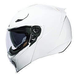 Icon Treshold Çene Açılır Motosiklet Kaskı Beyaz - ICON (1)