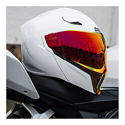 Icon Treshold Çene Açılır Motosiklet Kaskı Beyaz - 7