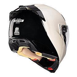 Icon Treshold Steady State Çene Açılır Motosiklet Kaskı Siyah / Beyaz - 4