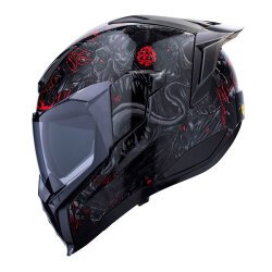 Icon Ultraflite Misanthrope MIPS Kapalı Motosiklet Kaskı Siyah / Kırmızı - 2