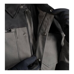 Icon Upstate Canvas CE Korumalı Motosiklet Montu Siyah / Gri - 5