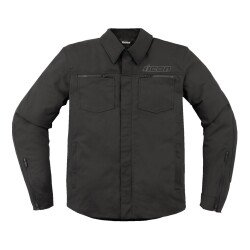 Icon Upstate Canvas CE Korumalı Motosiklet Montu Siyah - ICON