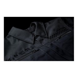 Icon Upstate Canvas National Korumalı Motosiklet Montu Siyah - 4