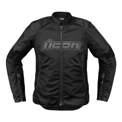 GARAJJ Icon Womens Overlord 3 Korumalı Kadın Motosiklet Montu Siyah - ICON