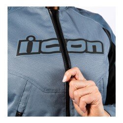 GARAJJ Icon Womens Overlord 3 Korumalı Kadın Motosiklet Montu Siyah / Mavi - 6