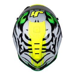 GARAJJ Just1 J-GPR Animal Replica Kapalı Motosiklet Kaskı Siyah / Gri / Sarı / Yeşil - 7