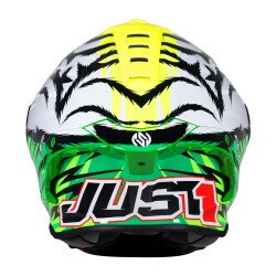 GARAJJ Just1 J-GPR Animal Replica Kapalı Motosiklet Kaskı Siyah / Gri / Sarı / Yeşil - 6
