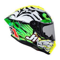 GARAJJ Just1 J-GPR Animal Replica Kapalı Motosiklet Kaskı Siyah / Gri / Sarı / Yeşil - 4