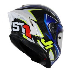 GARAJJ Just1 J-GPR Baldassarri Replika Kapalı Motosiklet Kaskı Siyah / Mavi / Beyaz - JUST1 (1)